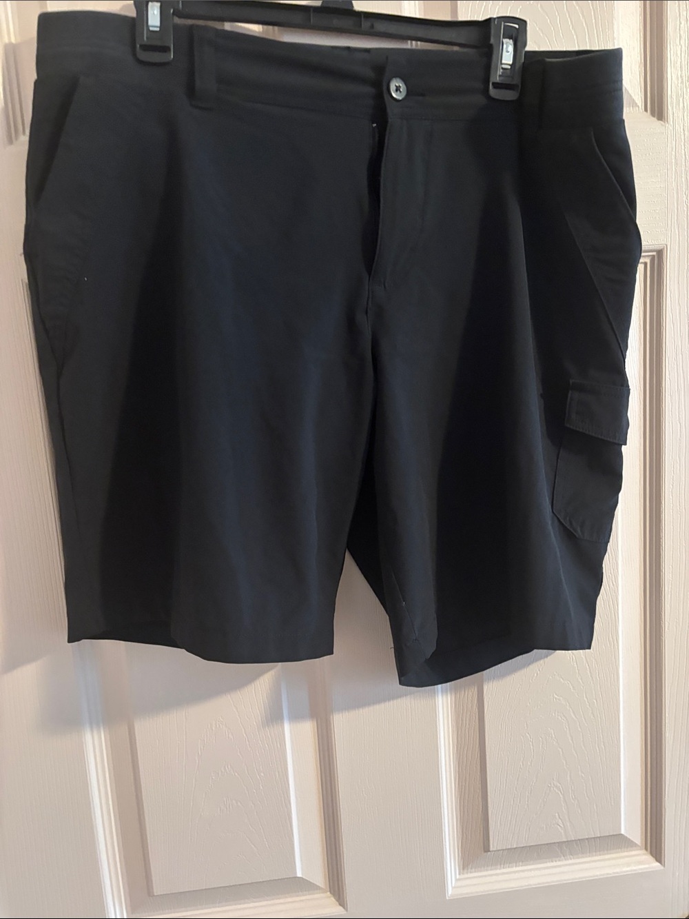 Lee Women's Black Cargo Bermuda Shorts